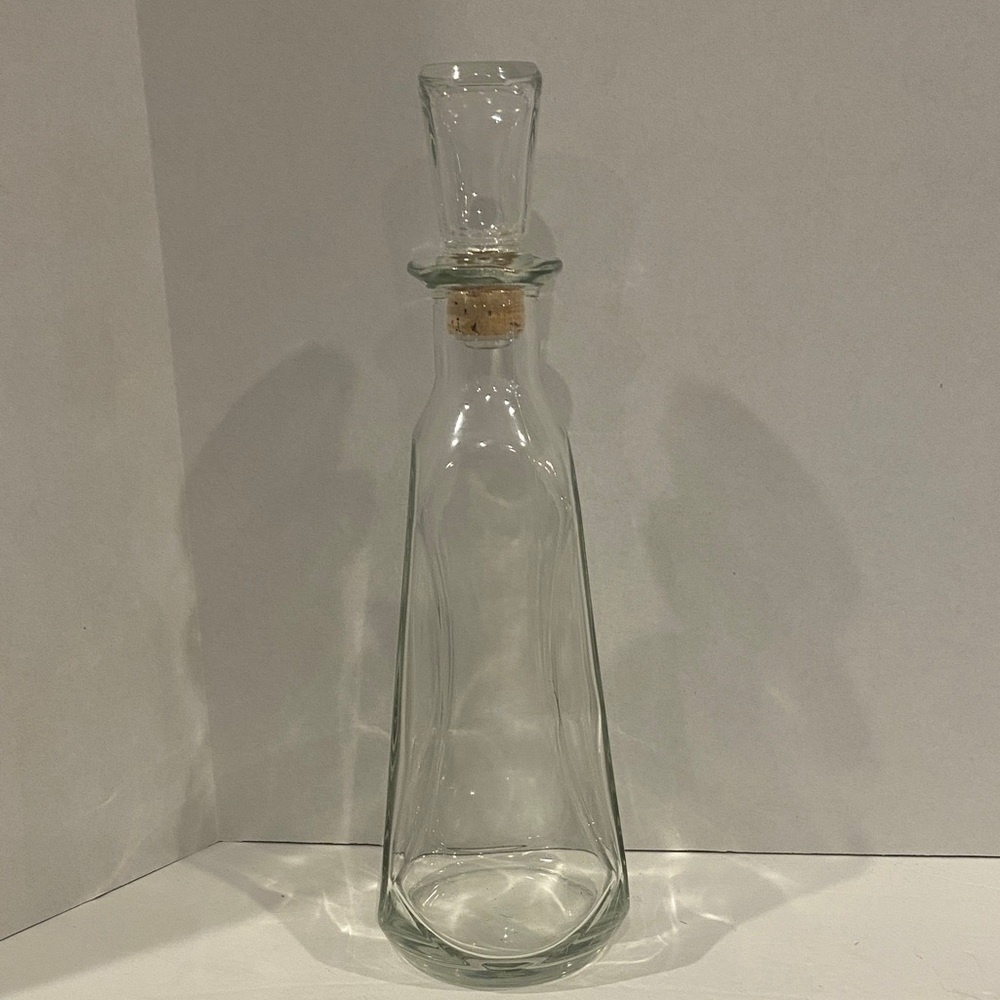 EUC Glass Bottle w/ Corked Lid